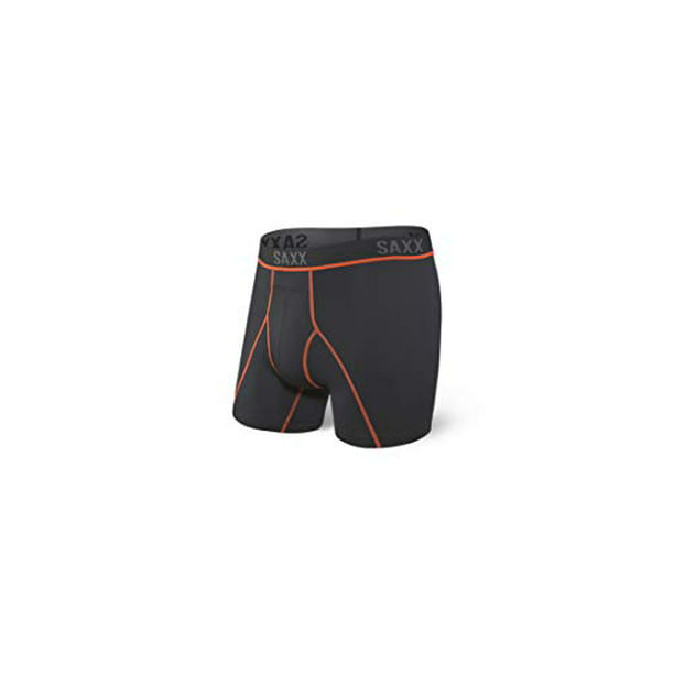 Saxx Mens Underwear Core Semi-Compression Underwear Kinetic HD Boxer Briefs with Built-in Ballpark Pouch Support
